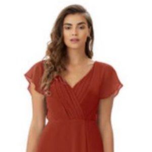 AZAZIE Rylee Size 12 in Rust (only worn to try on)